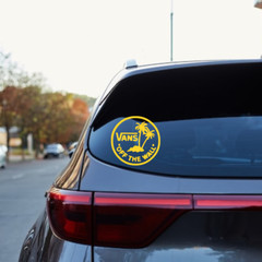 Vans «Off The Wall» Vinyl Decal Sticker – Surfboards, SexWax, Skateboarding, BMX
