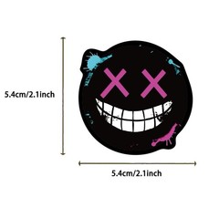 30Pcs Random Gothic Skull Ghostface Horror Ghoul Graffiti Waterproof Stickers