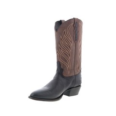 Tony Lama Ray 13″ Smooth Ostrich Round Toe Mens Black Cowboy Western Boots