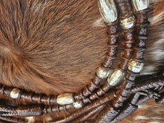 Romel Reins – Silver Ferrule Show Ring – Dark Oil – Hand Braided