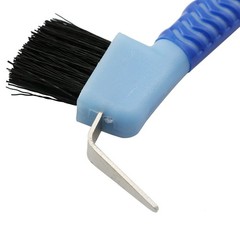 ZYAMY Horse Hoof Pick Brush with Soft Touch Rubber Handle Random Color for…