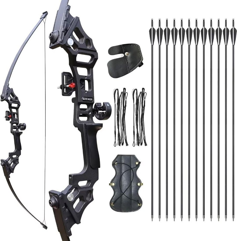 Archery Bows for Adults, Takedown Aluminum Alloy Riser Bow and Arrow Set for …