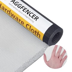 24in x 10ft Gray Hardware Cloth 1/8 inch 27Ga PVC Coated Wire Mesh Vinyl Coat…