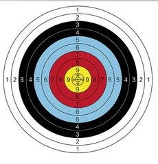 Archery Targets Paper Bow and Arrow Targets for Hunting Backyard Practice