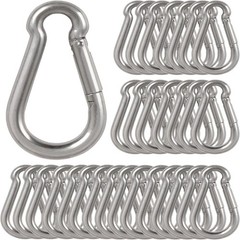 3Inch Safety Spring Snap Hook, 5/16I Galvanized Steel Quick Link Carabiner Cl…
