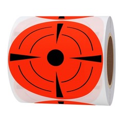 Hybsk Target Pasters 4 Inch Round Adhesive Shooting 4 inch, Fluorescent Red