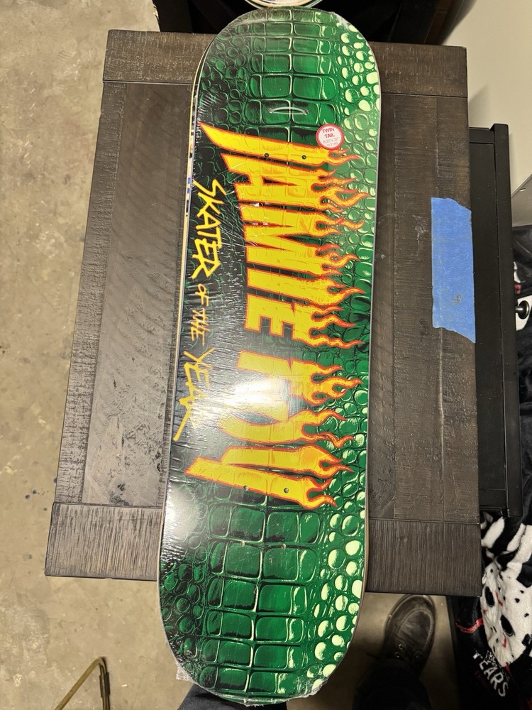 RARE SIGNED Jamie Foy Thrasher Skater Of The Year Deathwish Skateboard Deck SOTY