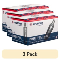 Crosman Brand 12 Gram Co2 Bottles, 40 Count, for Use with Paintball, Air Rifles