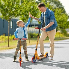 Jovial Lightweight & Foldable Kick Scooter – Adjustable Scooter (Emoji World)