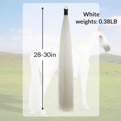 Luxurious 28-30 Inch Horse Tail Extension – Blunt Cut and Natural Straight Style