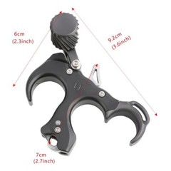 Archery Compound Bow Release Aids 3 Finger Thumb Trigger AdjustableTarget Hunt