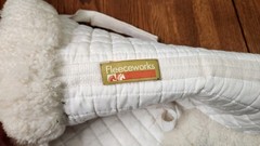 Fleeceworks fitted hunter pad sheepskin, white 15 15.5 16.5″ saddle $336