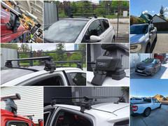 For Volkswagen Golf 5D (MK7) 2012-2019 Roof Rack Cross Bar Normal Roof Alu Black