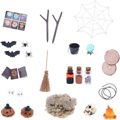 BinaryABC Halloween Dollhouse Miniature Garden Accessories,Halloween Mini Fai…