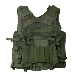 Shooters Gate Paintball Vest & Drop Leg Carrier Set – Olive Drab Green (ODG)