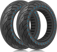 GYL 60/70-6.5 Scooter Tires：10 Inch 10/70-6.5, Solid Tire-Blue 2pcs