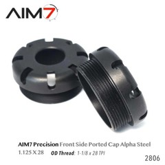 Aim7 ALPHACLOAK Brake Billet Steel Black 1.125X28 (1-1/8X28 TPI)