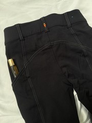 Kerrits Women’s Riding Breeches Knee Patch Pants Black/Gray Size S