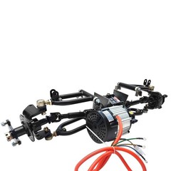 Go kart Front 4 Wheel Drive Axle Hub kit Swing Arm 48v 1000w Differential Motor