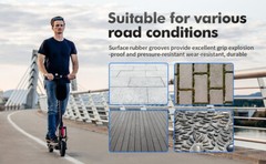 80/65-6 Tire & Inner Tube Electric Scooter 10 Inch Thick Pneumatic E-Bike Tyres