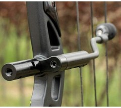 Archery Compound Bow String Stop Suppressor Stabilizer Front Rear Mount Silencer