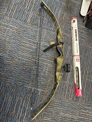 Vintage Bear Archery Black Bear Compound Bow Right Hand Green/Black Bow Hunting