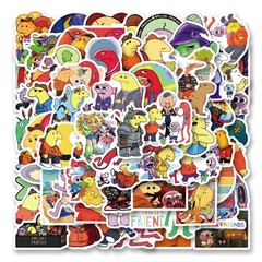 62PCS Smiling Friends Cartoon Stickers for Phones Computers Cars Birthday