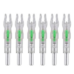 6Pcs LED Lighted Nocks ID 6.2mm Shooting Archery For Compound Bow Arrow Nocks