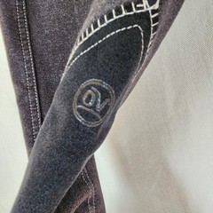 Ovation Riding Pants Women’s 34 R Equestrian Horse Gray Black 34 x 25