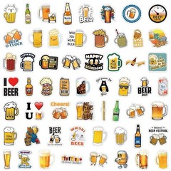 30Pcs Random Funny Beer Drink I Love Beer Alcohol Waterproof Vinyl Stickers