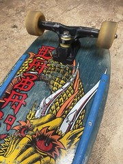 1988 Powell Peralta Caballero Cliver yellow Ban this Dragon blue stain rare OG