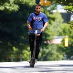 FOLDING ADULT ELECTRIC SCOOTER, LONG RANGE, 250W, UP TO 15MPH, 36V 5.2AH ^ 7.8AH
