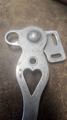 Vintage Crockett Used Mechanical Hackamore Aluminum Hearts