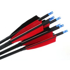 12X 30″ Carbon Shaft Arrows Spine 500 OD 7.6mm RED True Turkey Feathers Hunting