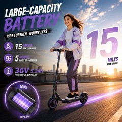187Wh Foldable Electric Scooter for Teens Folding E-Scooter 31km/h 18KM Commuter