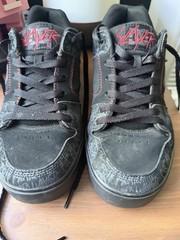 DC Shoes x Slayer Black Low-Top Skateboarding Shoes Men’s US 9 Medium