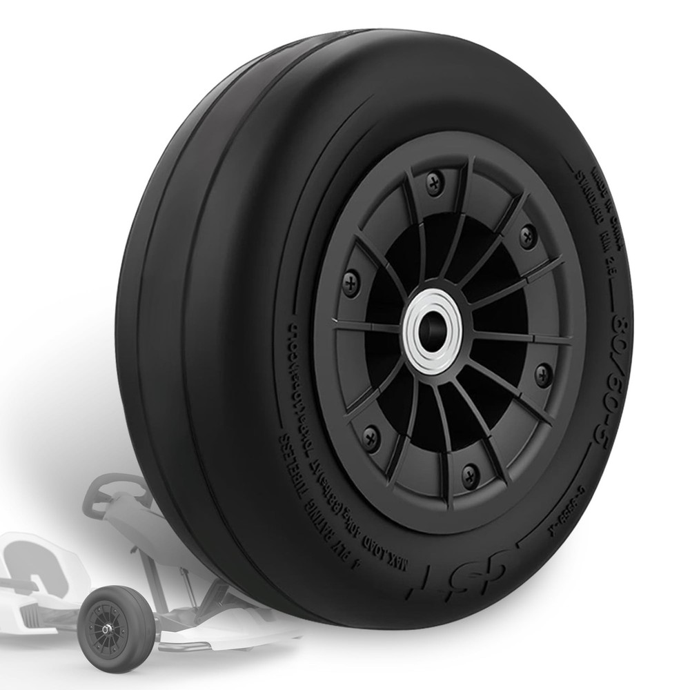 80/60-5 Front Wheel Fit for Ninebot Gokart Pro/Pro 2, Tubeless Tire Assembly …