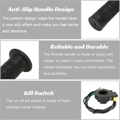 Throttle Cable Twist Throttle Handle Grip Assembly for 2 Stroke Engine 80Cc 100C
