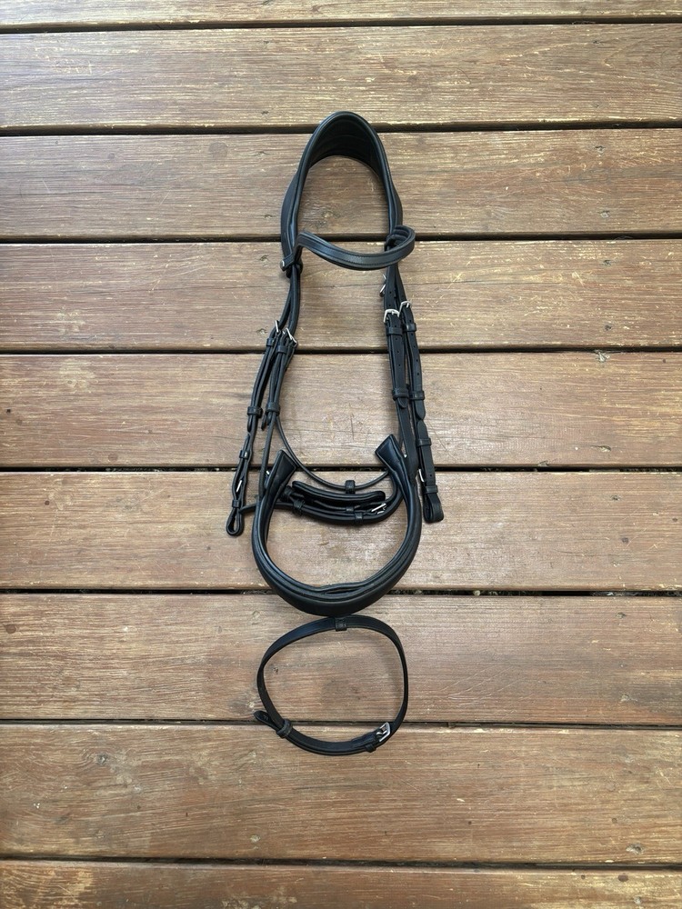 Artemis Infinity Dressage Bridle – Black, Full, EUC