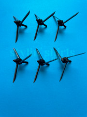 Turkey Head Hunting Point Archery Fixed Three Blade Broadheads 125 Grain 3 3/4″