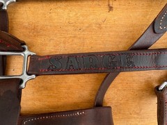 Custom Made Leather Horse Ranch Halter w J.Watt Hardware ~ «SARGE»