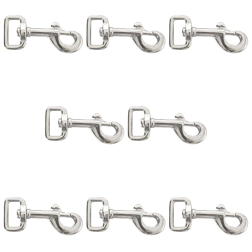 HIlason 1 Inch X 3 1/4 Die Cast Bolt Snap Nickel Plated Set Of 8
