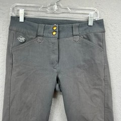 Piper Riding Breeches Women 30* Gray Stretch Patch Equestrian Performance Pants