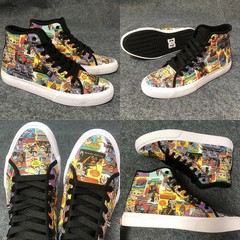 DC mens Manual Skate Shoe High Top Shoes Textile US size