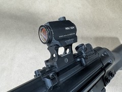 Airsoft LCT G3 Rifle with a Holosun Red Dot and Riser