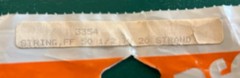 PSE 3354 Replacement String FF 50-1/2” 20 Strand SEALED – NEW OLD STOCK! Made US