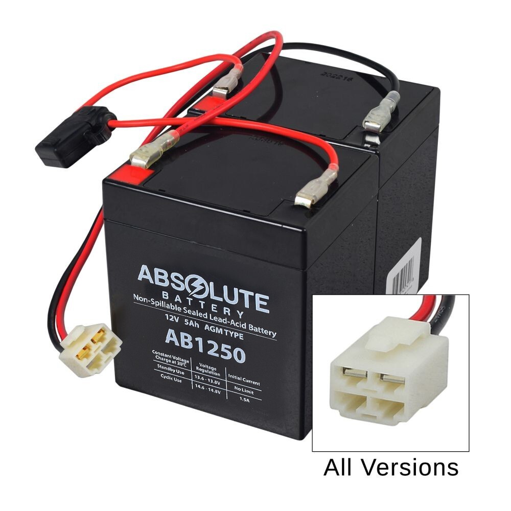 24 Volt 5 Ah Battery Pack (with Harness) fits the Razor Crazy Cart and Drift DLX