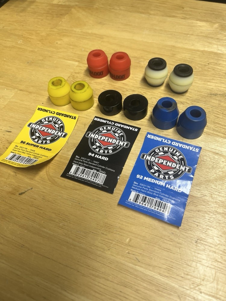 Lot of Independent Stage 11 X1 Bones Mini Logo Skateboard Hard Medium Bushings