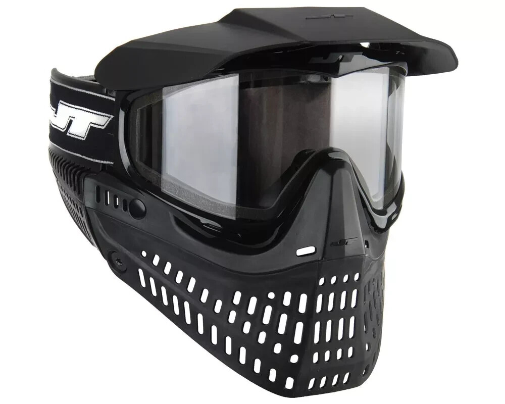 JT Spectra ProFlex Paintball Goggle Mask – Black/Black with Clear Thermal Lens