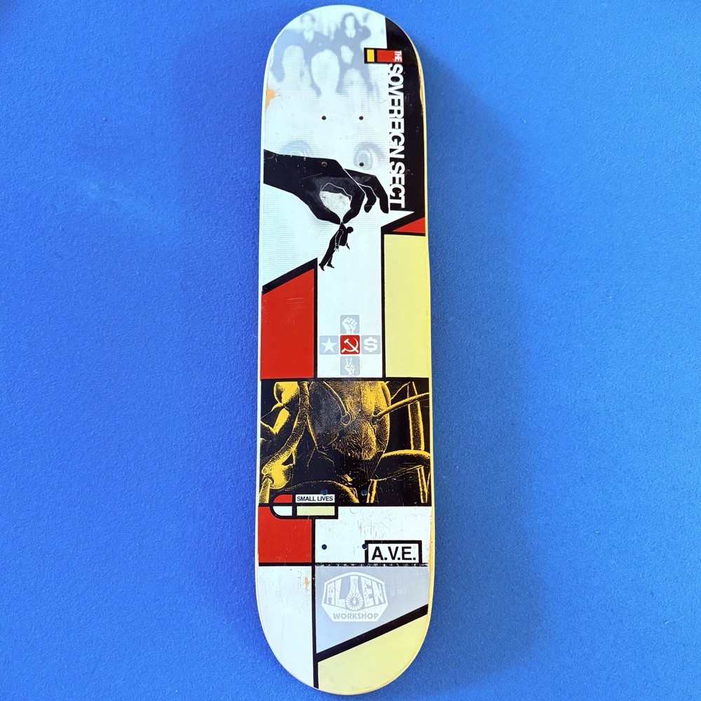 Vintage Alien Workshop A.V.E. Small Lives Skateboard Deck – Rare! NOS